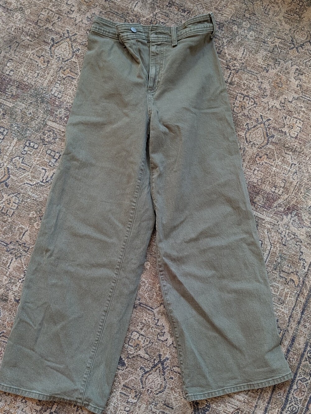 Universal Thread Olive Green Wide-Leg Pants